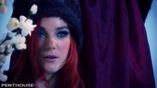 ���डवी समलिंगी दानी आणि मेरी बर्फ एकमेकांना संभोग