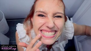 Fuck Deepthroat par Jaunu Meiteni un Cum par Zobu Tīrīšanai